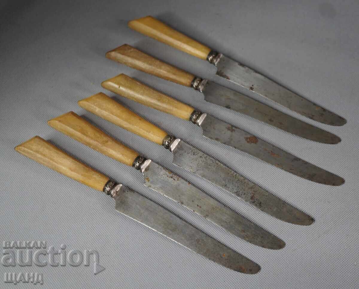 Delivery of Genuine Set of 6 Old French Silver Knives