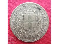 20 Lire 1853 Genova Italia { 20 Liri Italiya) ( aur )