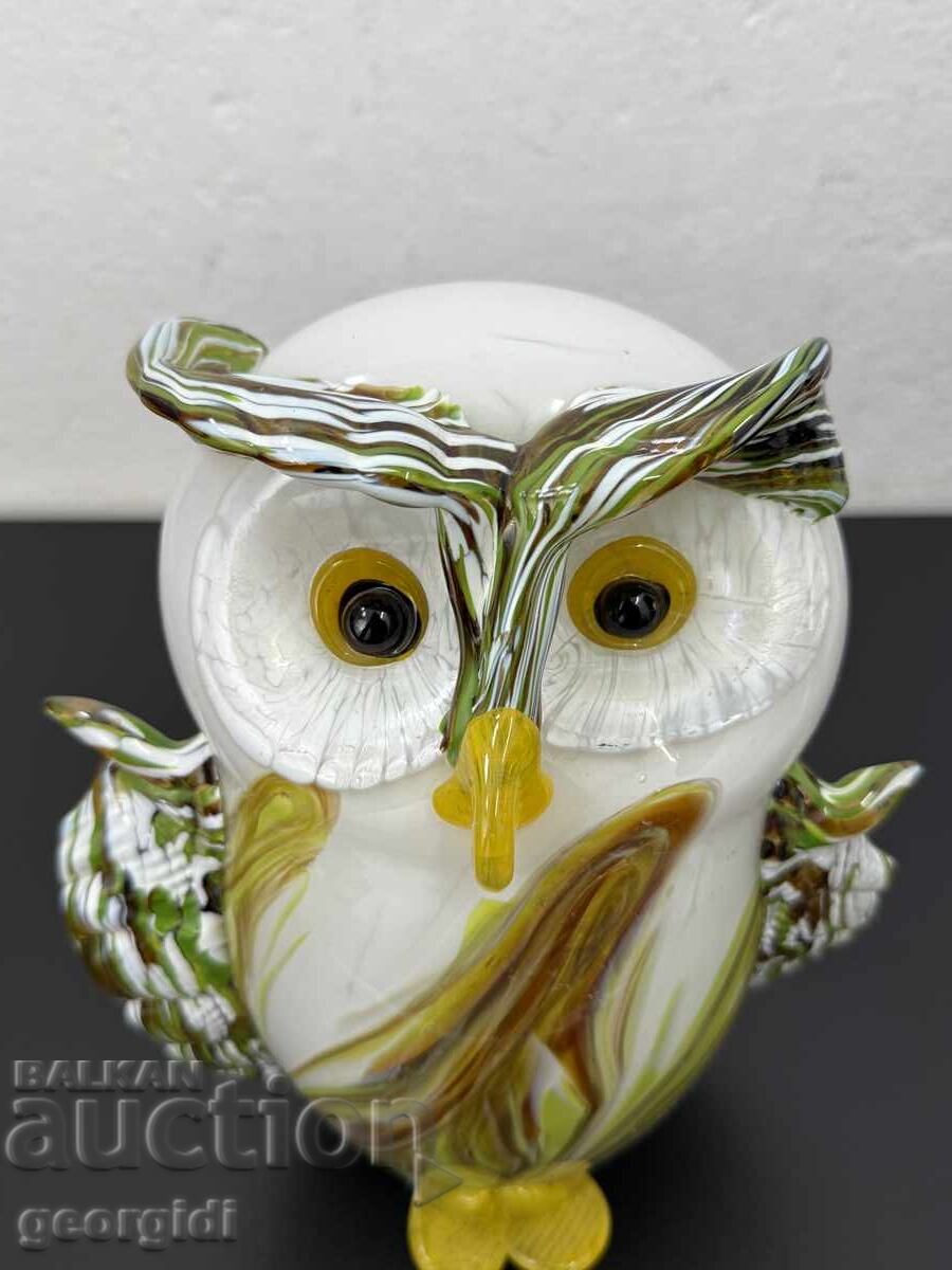 Glass owl / owl Murano style. No. 7527 with price 280.00 BGN | € 143.16