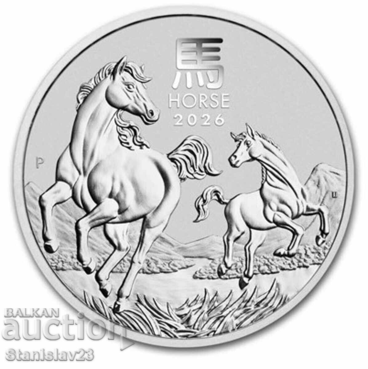 Monedă de argint ,,Anul Calului'' 2026 Monedă de argint ,,Anul Calului'' 2026