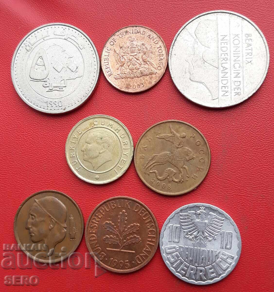 Μικτή παρτίδα 8 νομισμάτων με τιμή 1.01 BGN | € 0.52