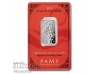 Ασημένια ράβδος Pamp Suisse 2025 10 γραμμαρίων