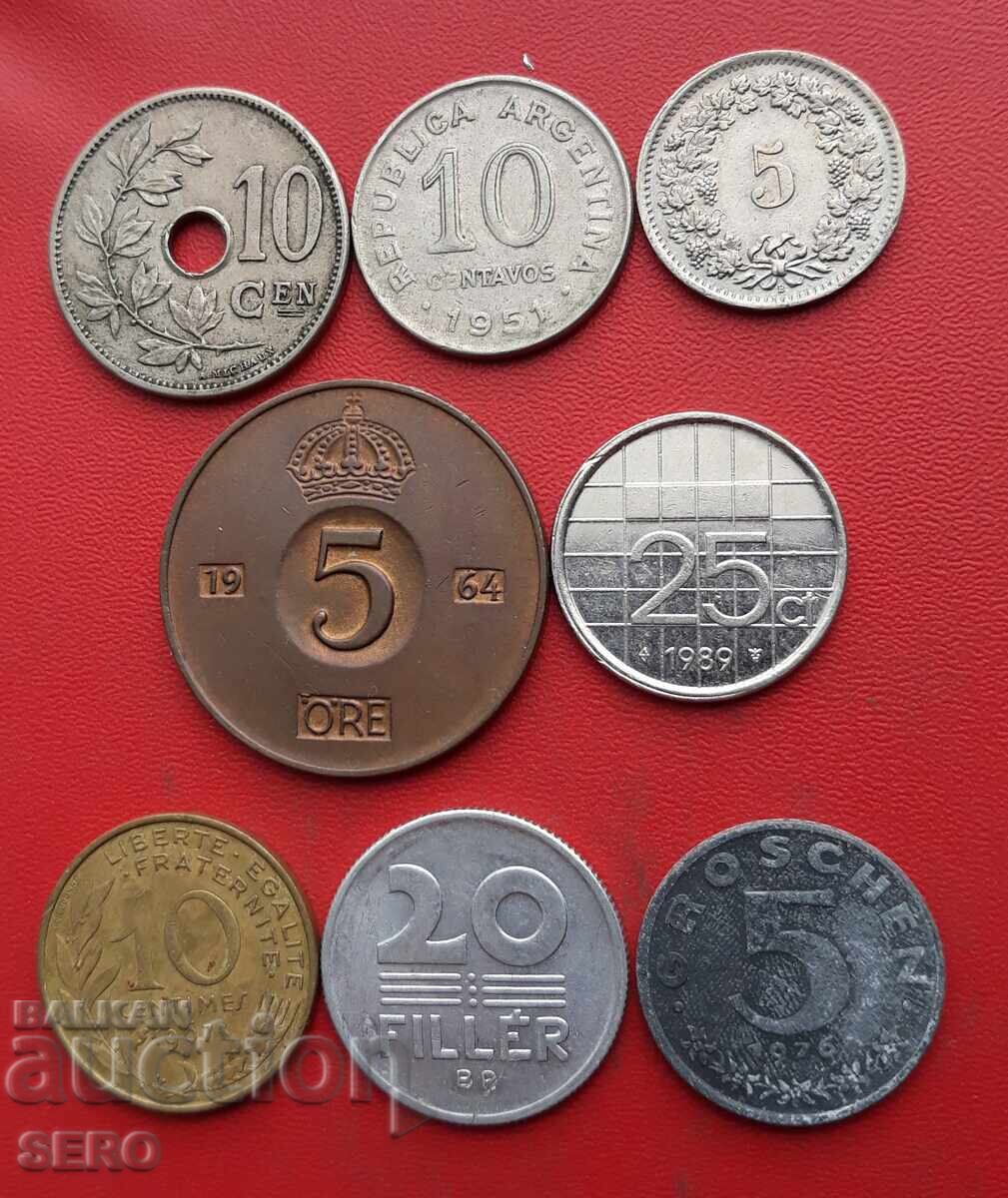 Mixed lot of 8 coins Mixed lot of 8 coins