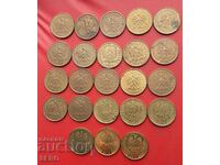 Poland - Lot of 23x 1 Grosz from Different Years