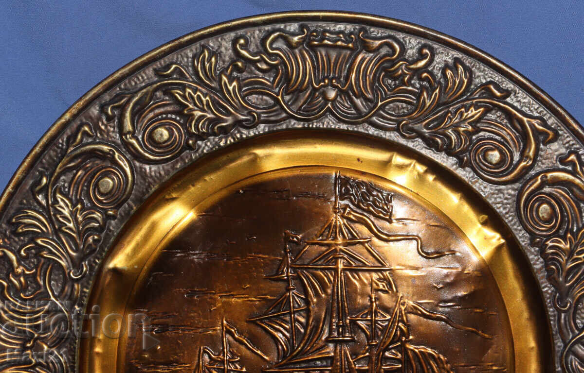 Delivery of Handmade copper plaque panel wall decoration