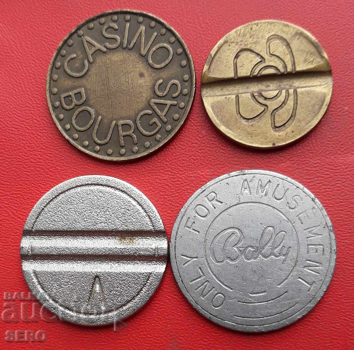 Tokens-lot 4 pieces