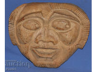 Ξυλόγλυπτη παραστατική γλυπτική προσωπογραφία