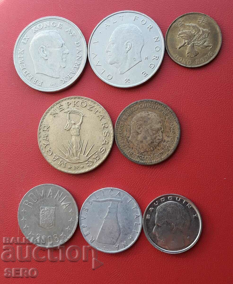 Mixed lot of 8 coins with price 1.01 BGN | € 0.52 Mixed lot of 8 coins with price 1.01 BGN | € 0.52