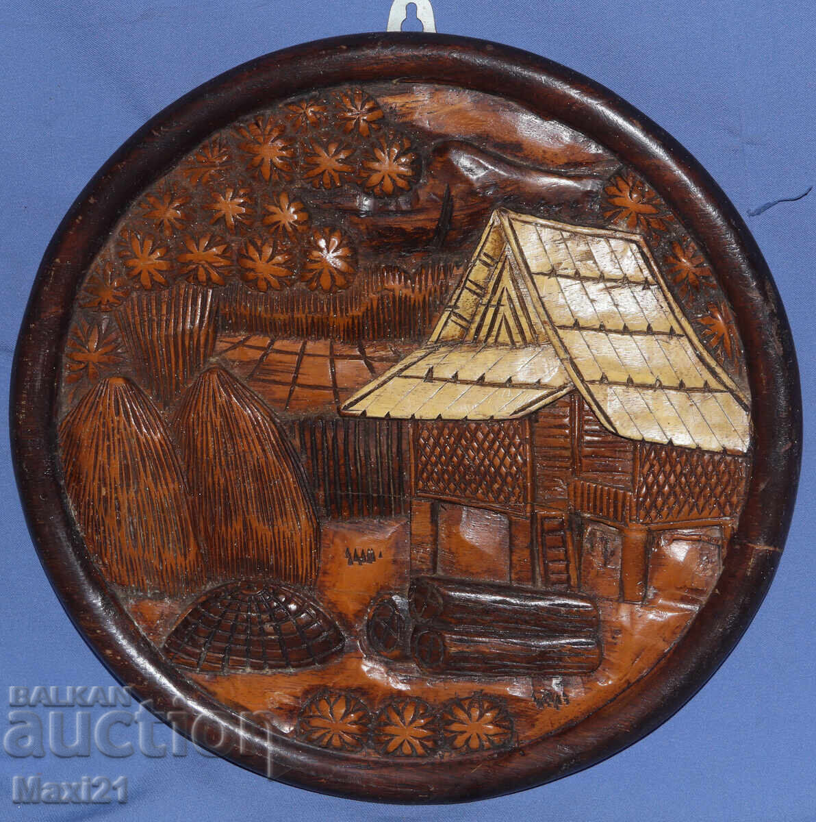 Decorative handmade wooden panel, landscape with price 180.00 BGN | € 92.03