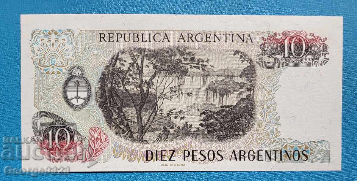 Argentina 1985 10 pesos UNC Nouă cu preț 3.49 BGN | € 1.78 Argentina 1985 10 pesos UNC Nouă cu preț 3.49 BGN | € 1.78