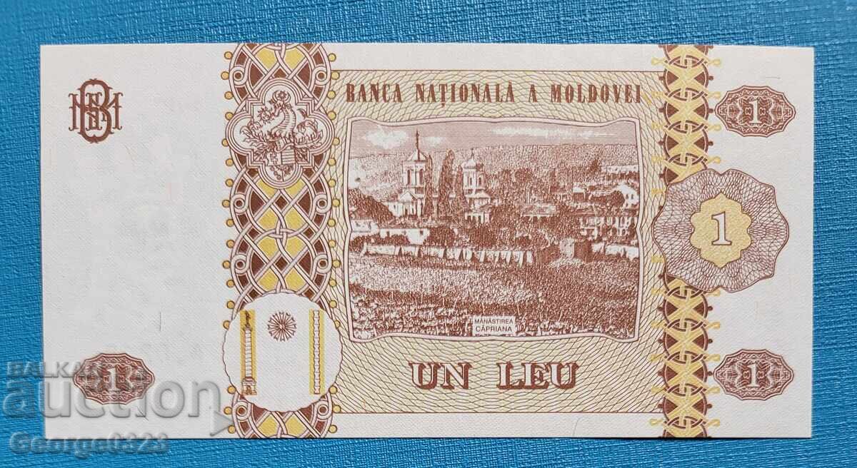 Moldova 2010 1 leu UNC Nouă cu preț 1.29 BGN | € 0.66