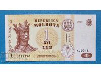 Moldova 2010 1 leu UNC Nouă