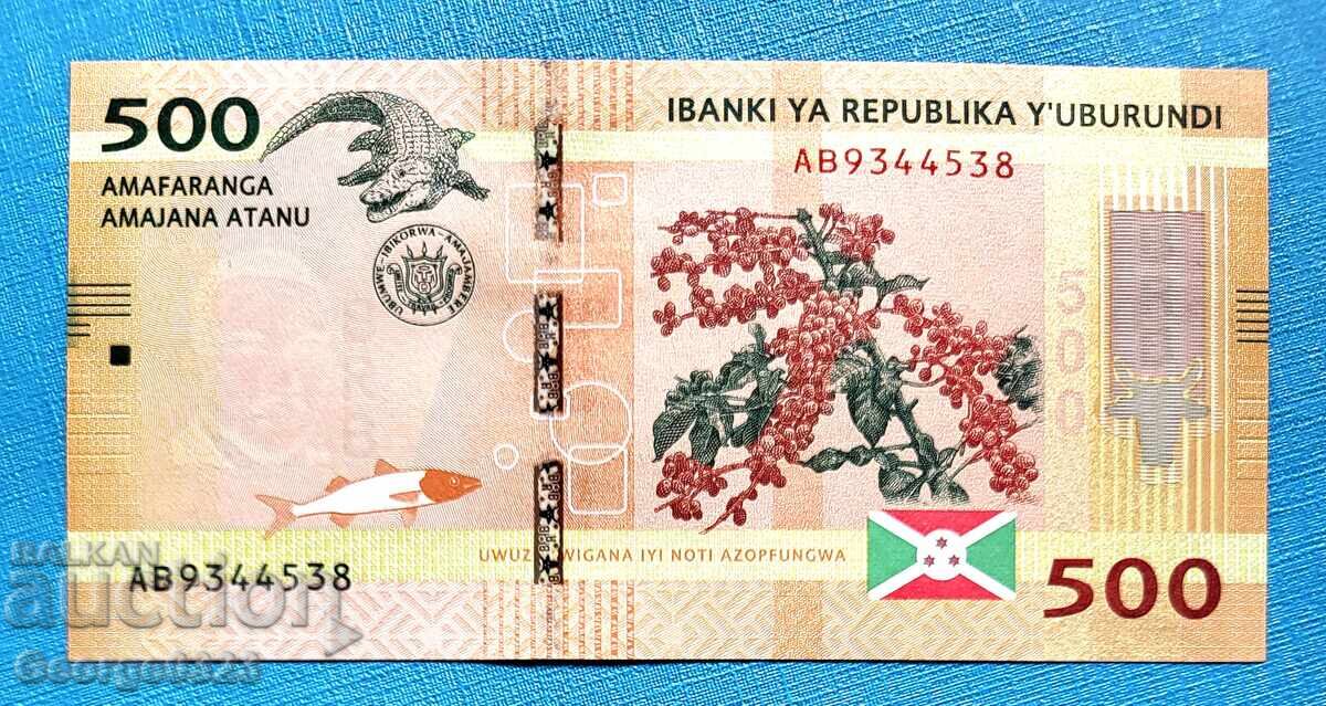 Burundi 2015 500 franci UNC Nouă cu preț 3.79 BGN | € 1.94 Burundi 2015 500 franci UNC Nouă cu preț 3.79 BGN | € 1.94