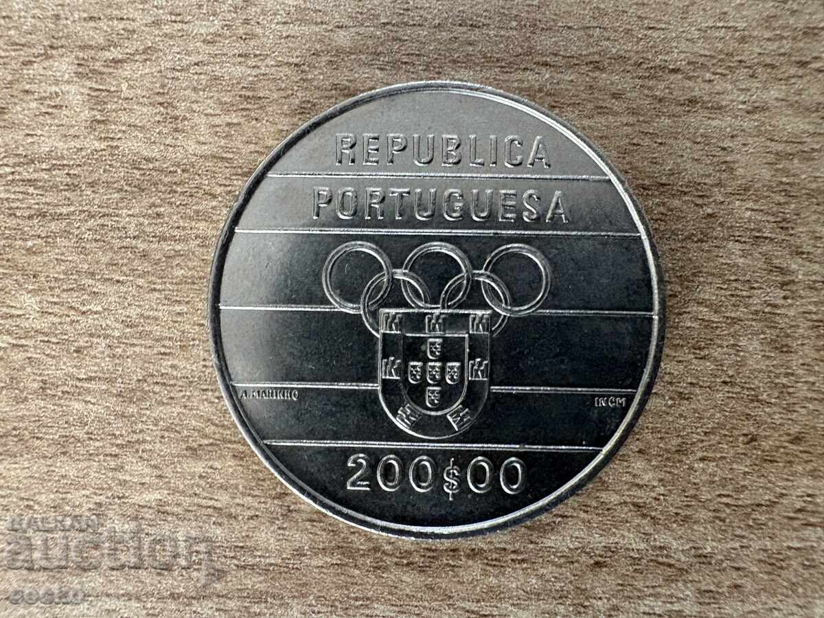Πορτογαλία - 200 εσκούδος (1992) - XXV Θερινοί Ολυμπιακοί