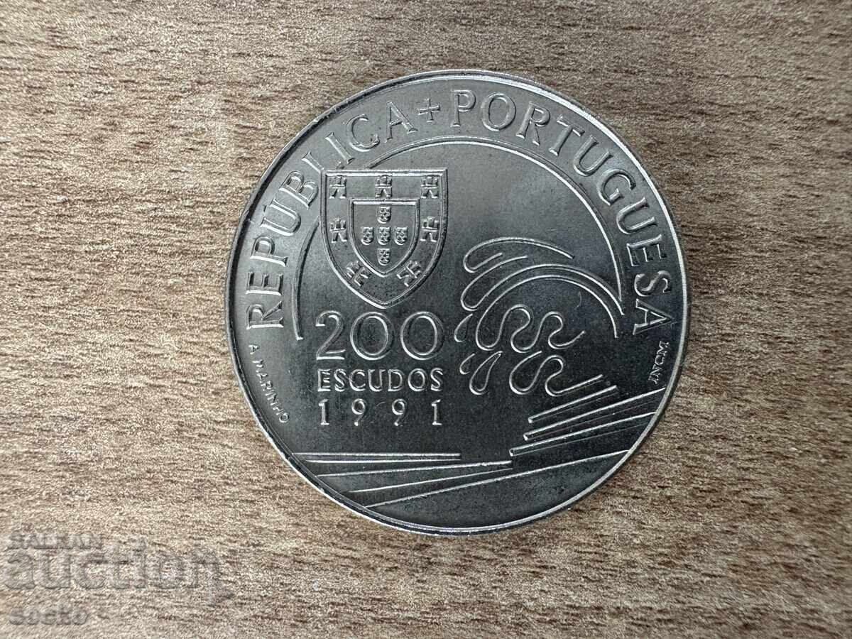 Portugal - 200 Escudos (1991) - Christopher Columbus in Portugal - 200 Escudos (1991) - Christopher Columbus in