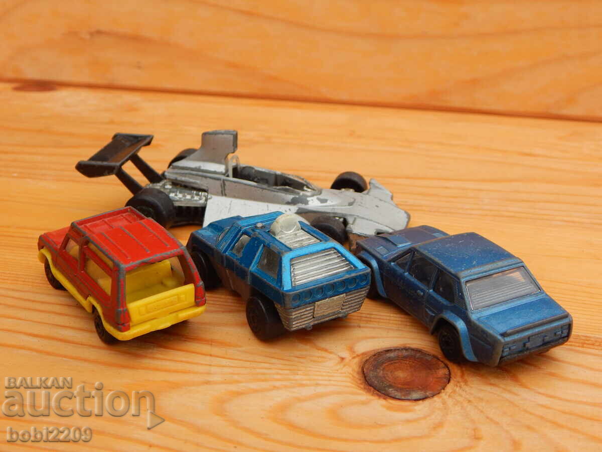 Auction  Lot of 4 Bulgarian MATCHBOX Bulgaria Fiat Abarth cars