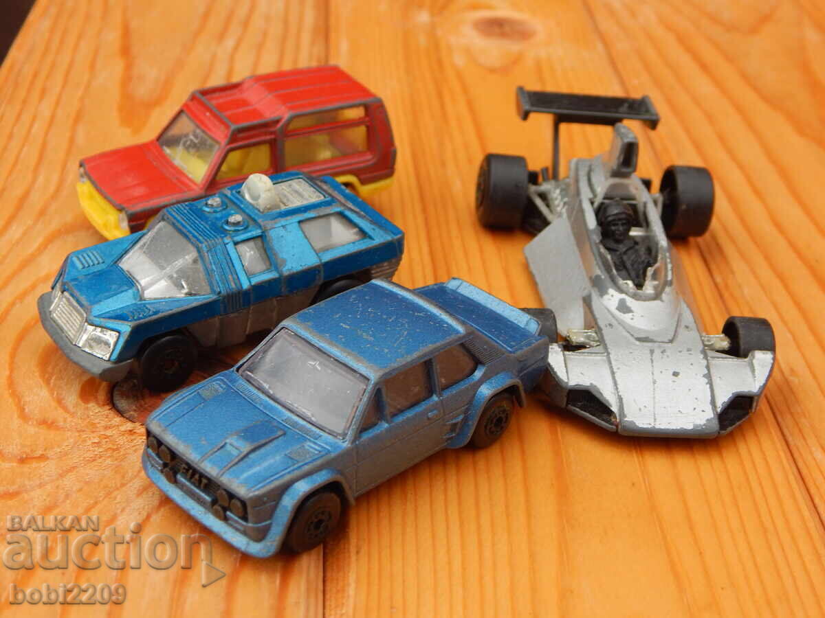 Lot of 4 Bulgarian MATCHBOX Bulgaria Fiat Abarth cars