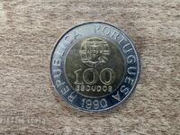 Πορτογαλία - 100 εσκούδος (1990)