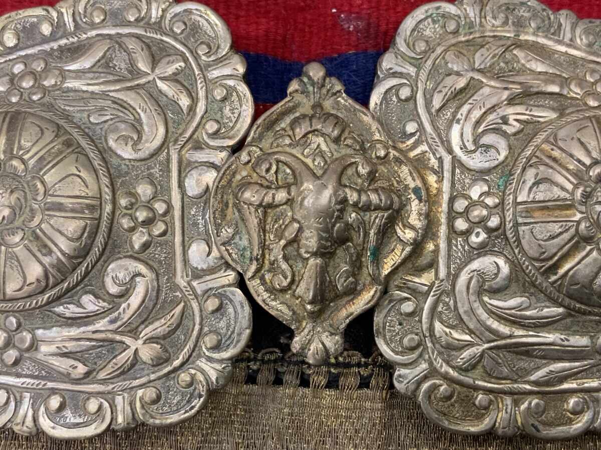 Auction  Revival silver clasps, forged