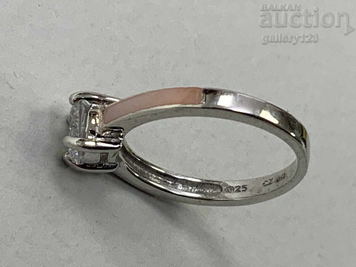 Delivery of New silver ring enamel zircon