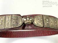 Revival belt silver cut perfect leather