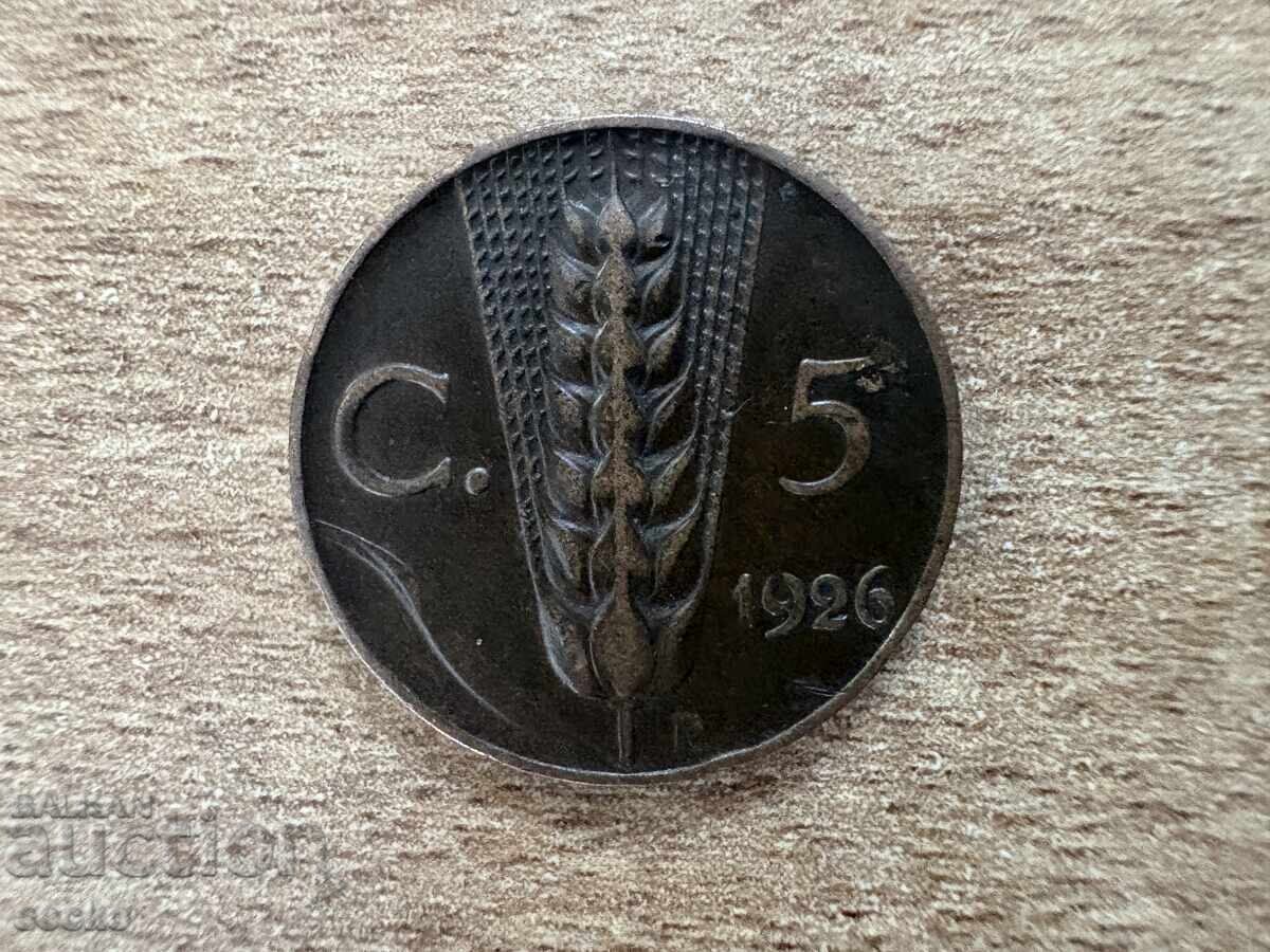 Ιταλία - 5 λεπτά (1926) Ιταλία - 5 λεπτά (1926)