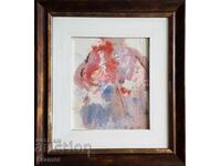 Στογιάν Βένεφ (1904-1989) Ευτυχισμένη οικογένεια Μονοτυπία 1970s