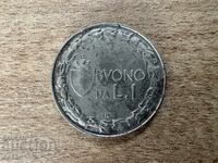 Ιταλία - 1 λίρα (1922)