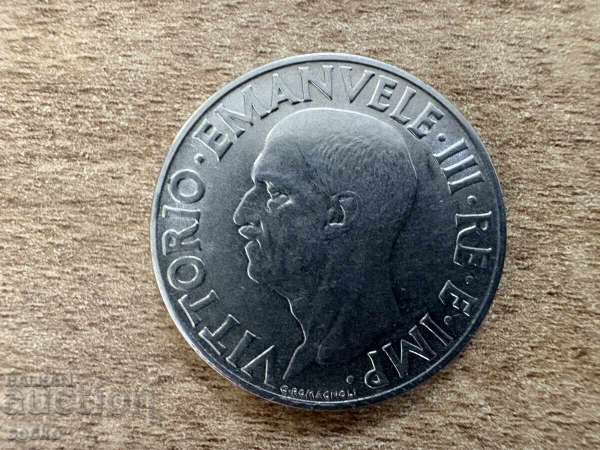 Ιταλία - 1 λίρα (1939) - Μη μαγνητικό XVIII με τιμή 2.50 BGN | € 1.28 Ιταλία - 1 λίρα (1939) - Μη μαγνητικό XVIII με τιμή 2.50 BGN | € 1.28