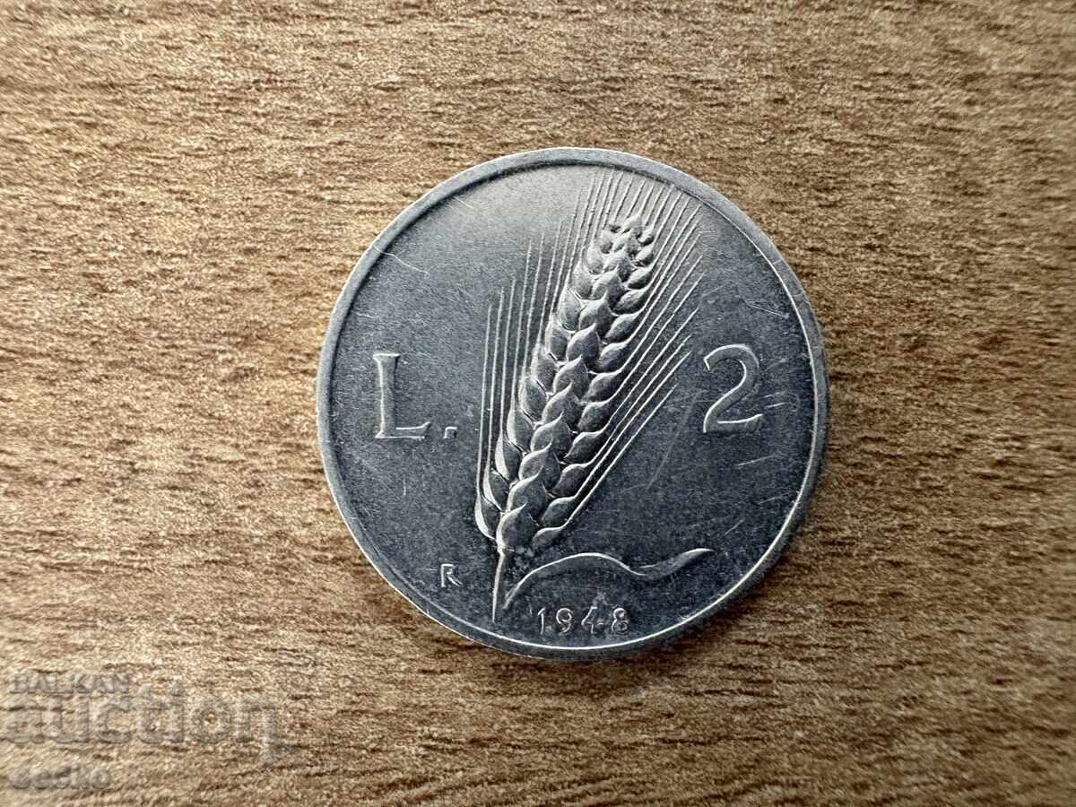 Ιταλία - 2 λίρες (1948) Ιταλία - 2 λίρες (1948)