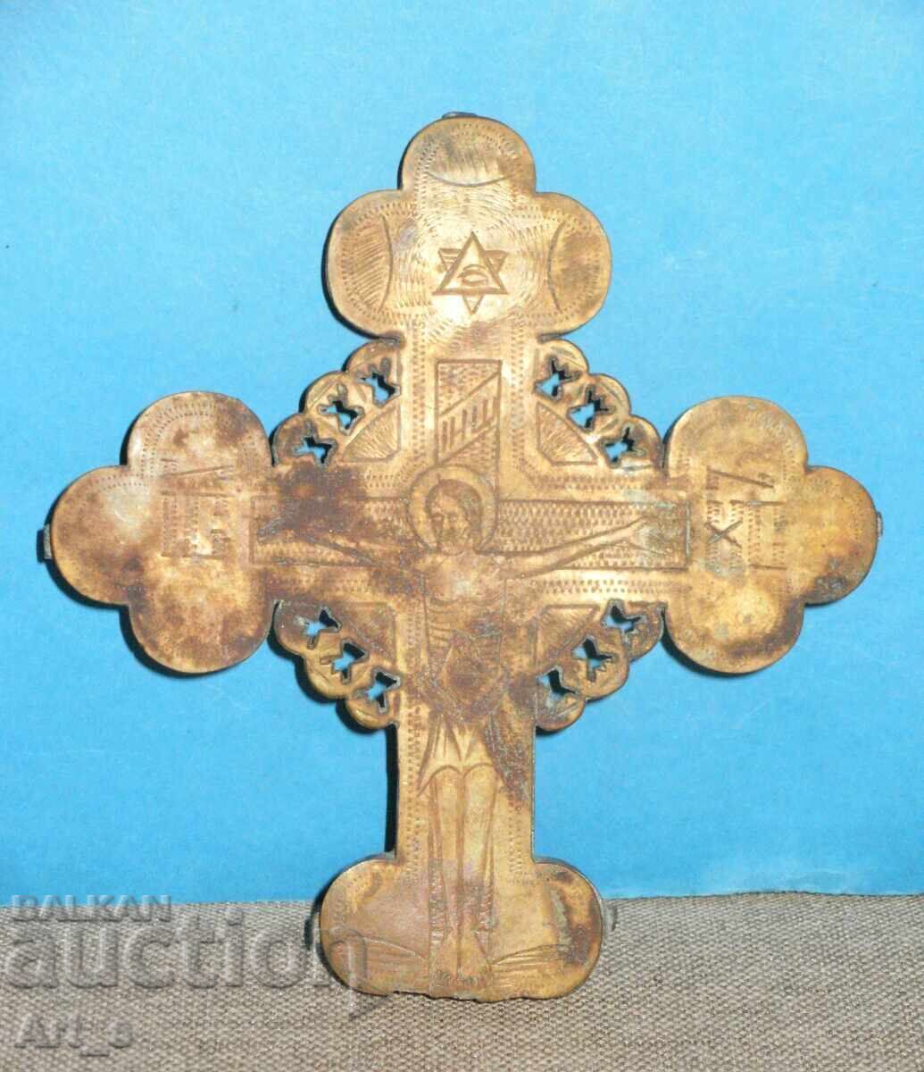 Αυθεντικός χάλκινος Αναγεννησιακός σταυρός του 18-19ου αιώνα Αυθεντικός χάλκινος Αναγεννησιακός σταυρός του 18-19ου αιώνα