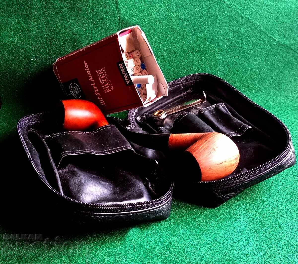 Pencil case with pipes