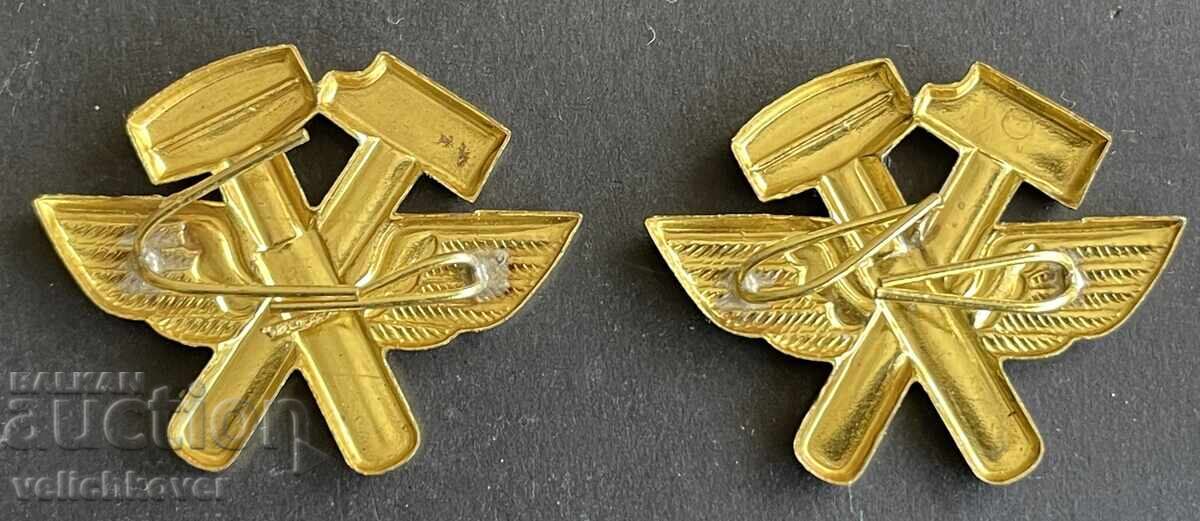 41972 Βουλγαρία βένζελια επωμίδες στολή μηχανικοί Πολεμικής Αεροπορίας με τιμή 15.00 BGN | € 7.67 41972 Βουλγαρία βένζελια επωμίδες στολή μηχανικοί Πολεμικής Αεροπορίας με τιμή 15.00 BGN | € 7.67