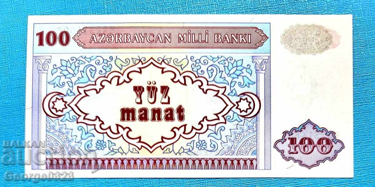 Αζερμπαϊτζάν 1993 100 manat unc Νέα με τιμή 7.29 BGN | € 3.73