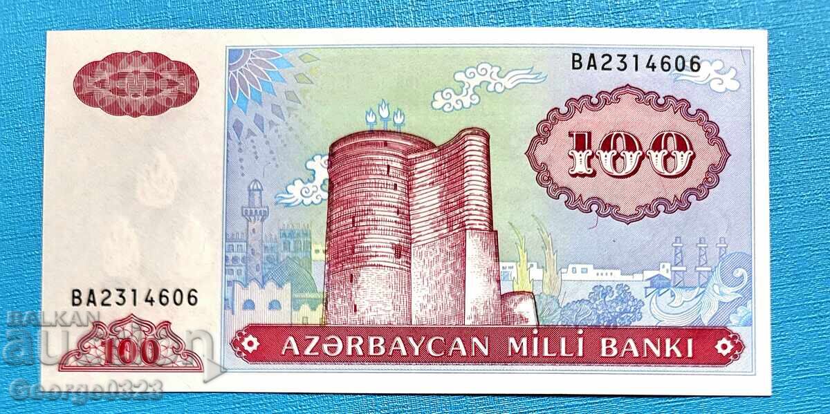 Αζερμπαϊτζάν 1993 100 manat unc Νέα