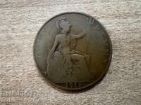 Ηνωμένο Βασίλειο - 1 πέννι (1915)