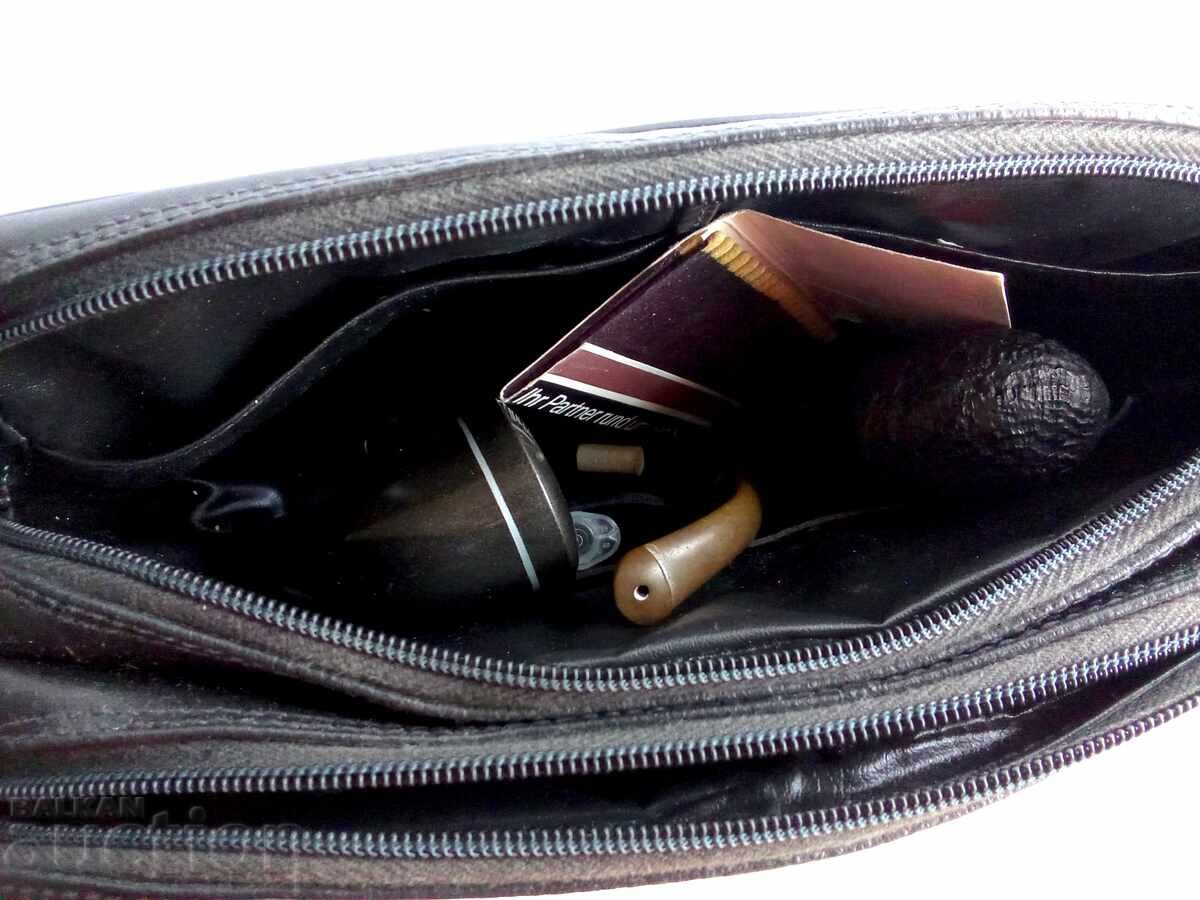 Leather Pipe Bag - 5