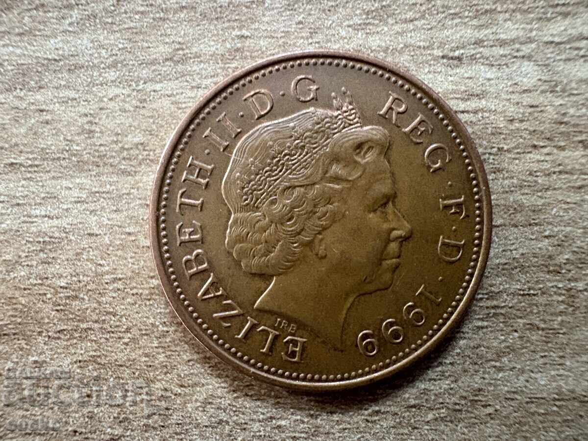 Великобритания - 2 пенса (1999) - магнитна с цена 0.25 лв. | € 0.13 Великобритания - 2 пенса (1999) - магнитна с цена 0.25 лв. | € 0.13