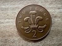 Великобритания - 2 пенса (1999) - магнитна