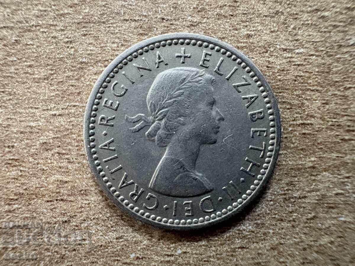 Marea Britanie - 6 pence (1956) cu preț 0.50 BGN | € 0.26 Marea Britanie - 6 pence (1956) cu preț 0.50 BGN | € 0.26