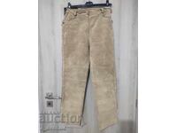 Pantaloni de damă, piele naturală, articol vestimentar superb, 22.10.25