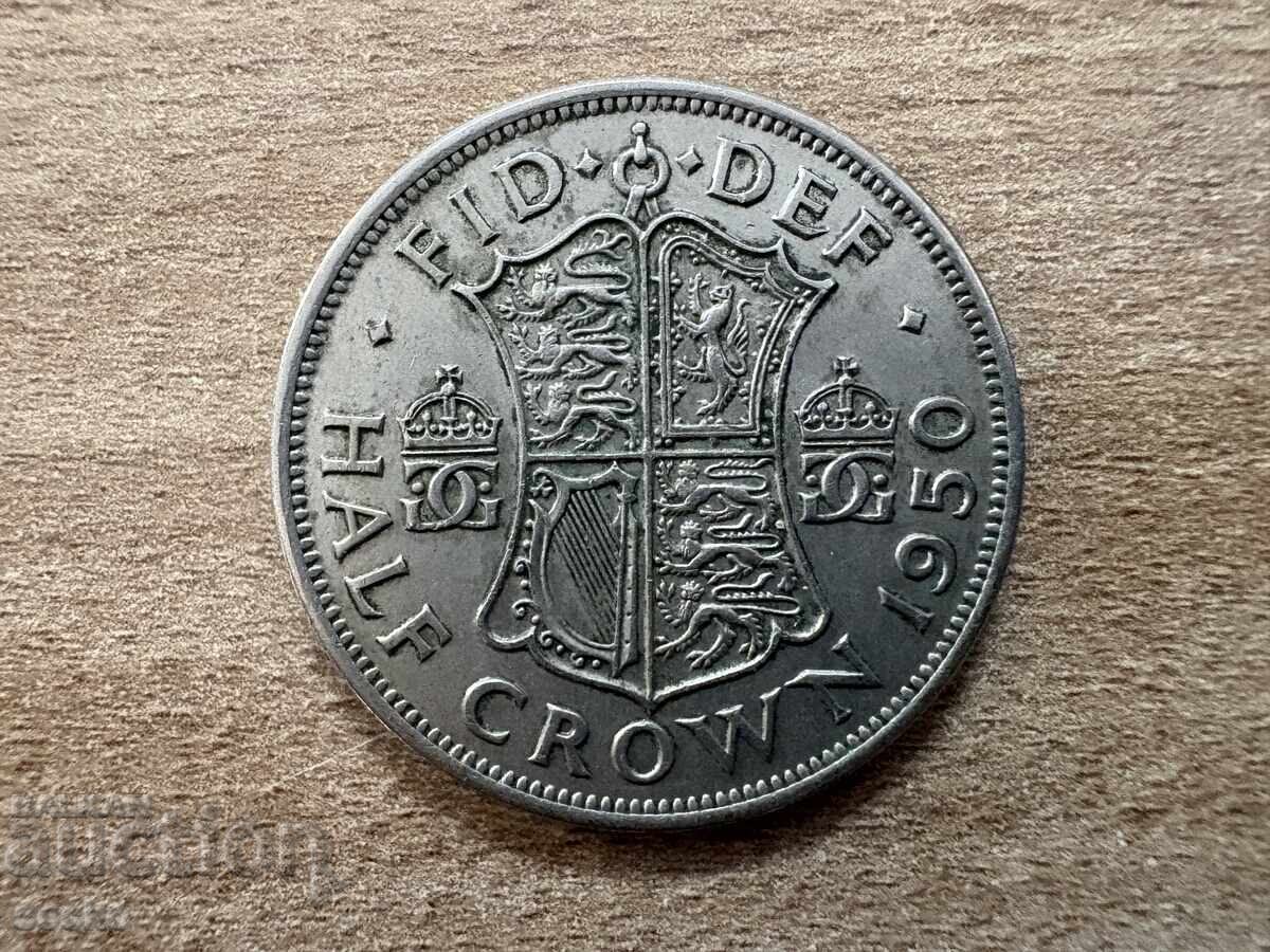 Ηνωμένο Βασίλειο - 1/2 κορώνα (1950) Ηνωμένο Βασίλειο - 1/2 κορώνα (1950)