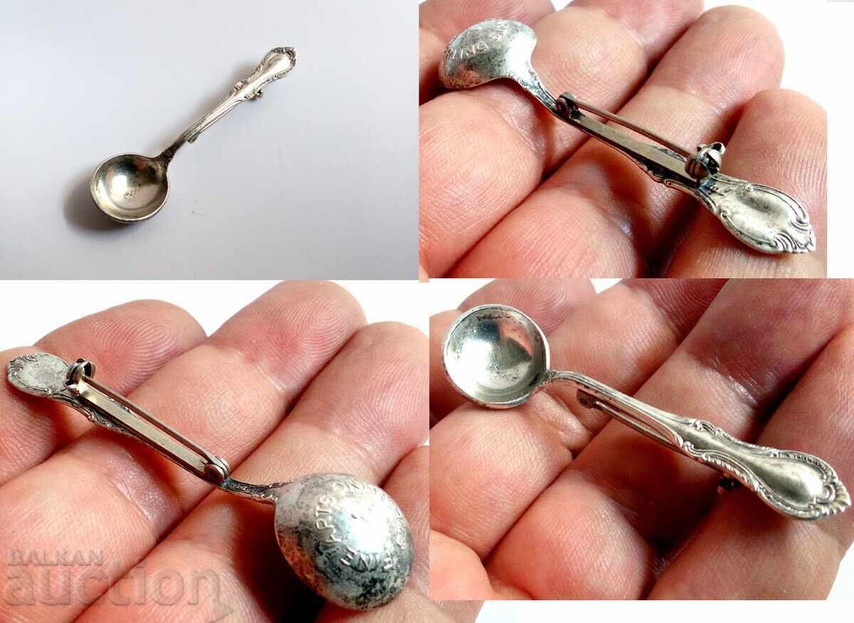 Old silver brooch, ladle for a head chef - 5 Old silver brooch, ladle for a head chef - 5