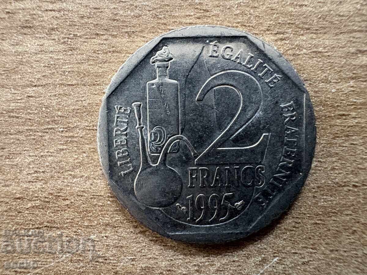 Γαλλία - 2 φράγκα (1995) - 100 γρ. από τον θάνατο του Λουδοβίκου Γαλλία - 2 φράγκα (1995) - 100 γρ. από τον θάνατο του Λουδοβίκου