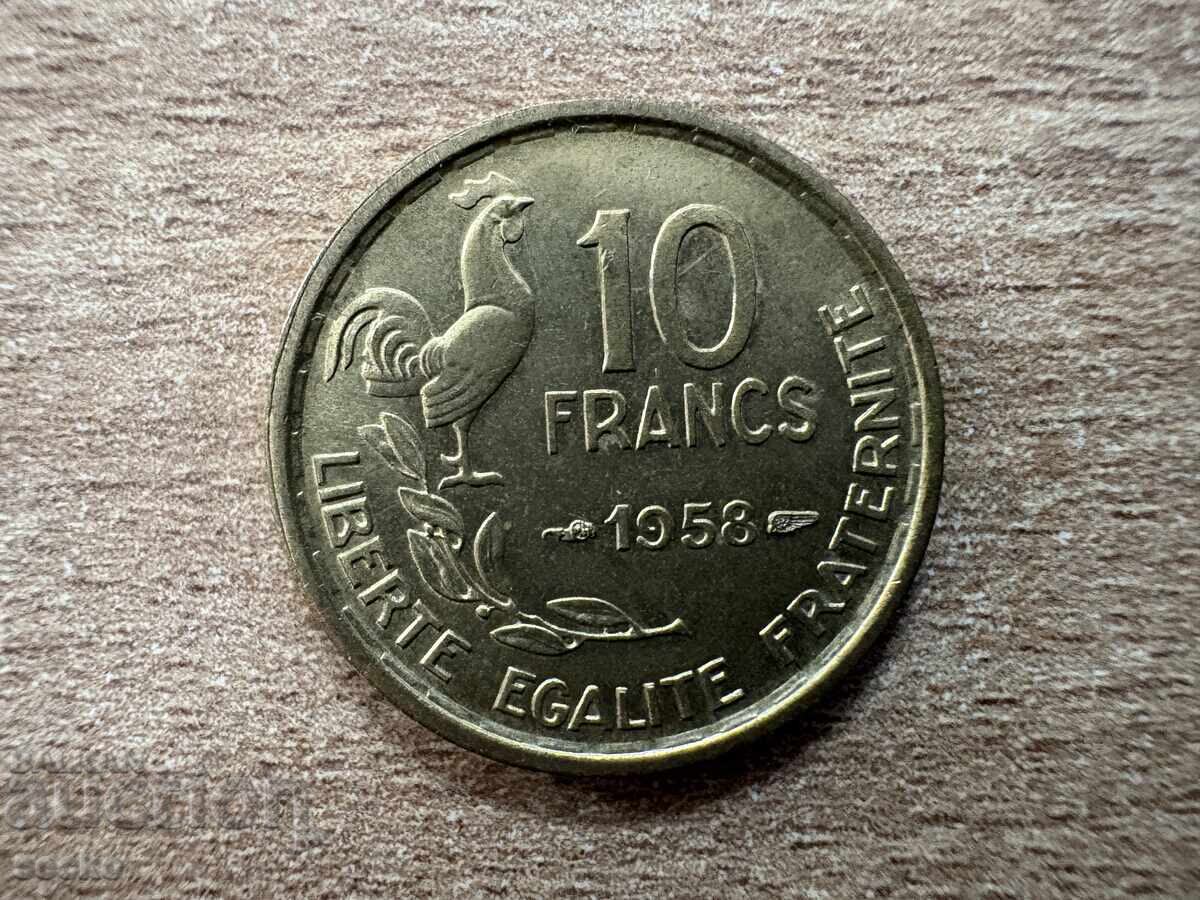 Γαλλία - 10 φράγκα (1958) Γαλλία - 10 φράγκα (1958)