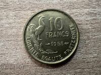 Γαλλία - 10 φράγκα (1958)