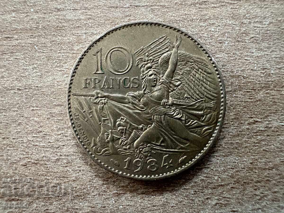 France - 10 Francs (1984) - 200 g. from the birth of France - 10 Francs (1984) - 200 g. from the birth of