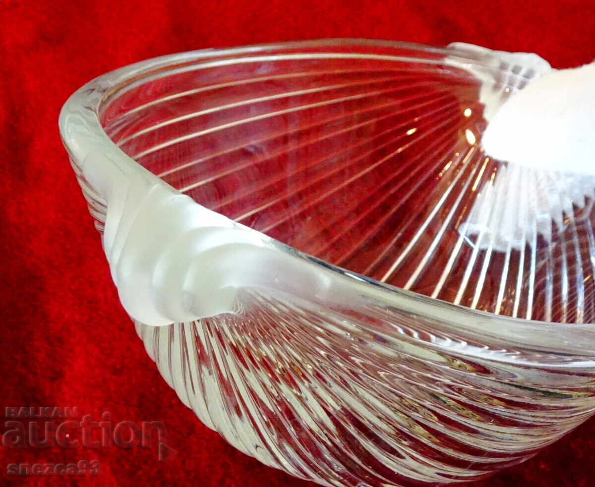Auction  Crystal Serving Bowl VTG Mikasa