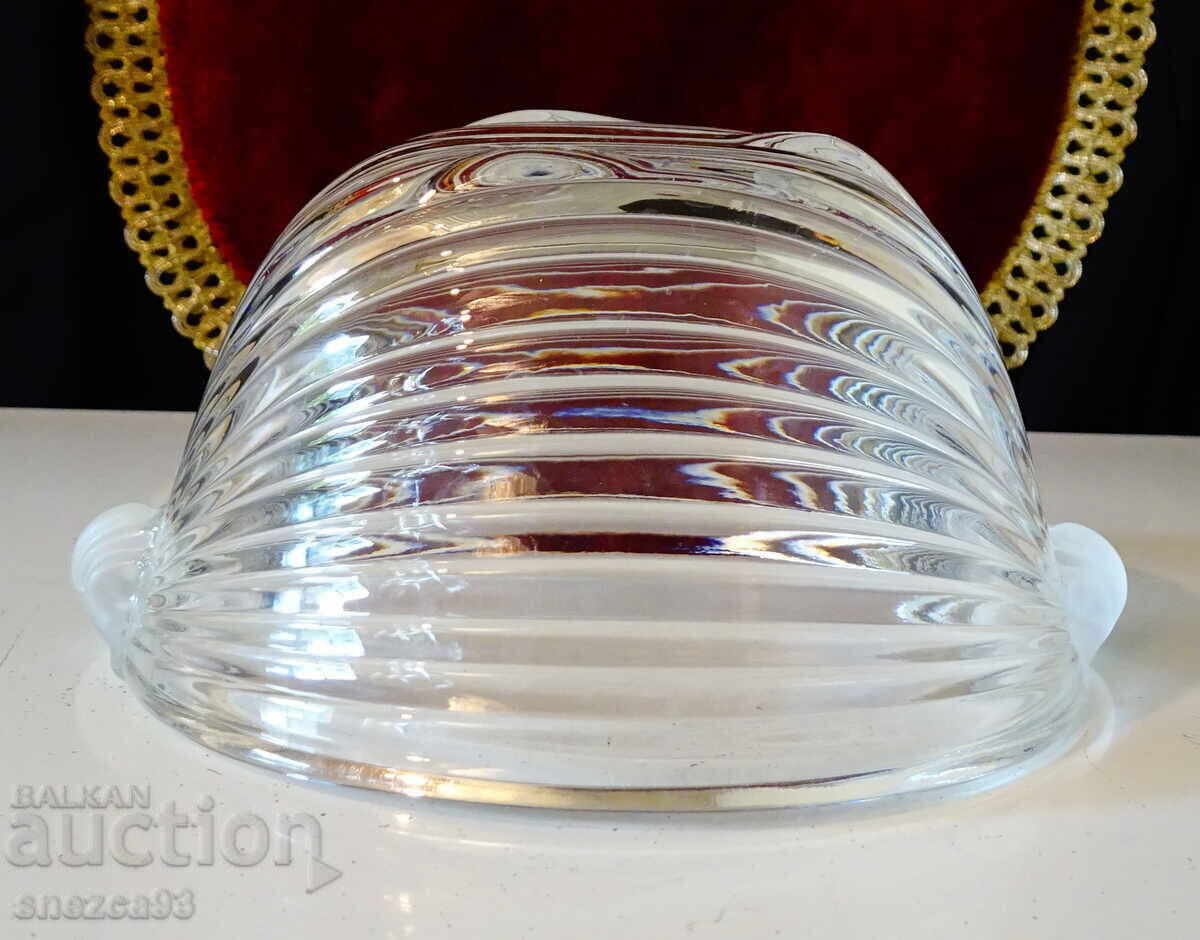 Crystal Serving Bowl VTG Mikasa - 6