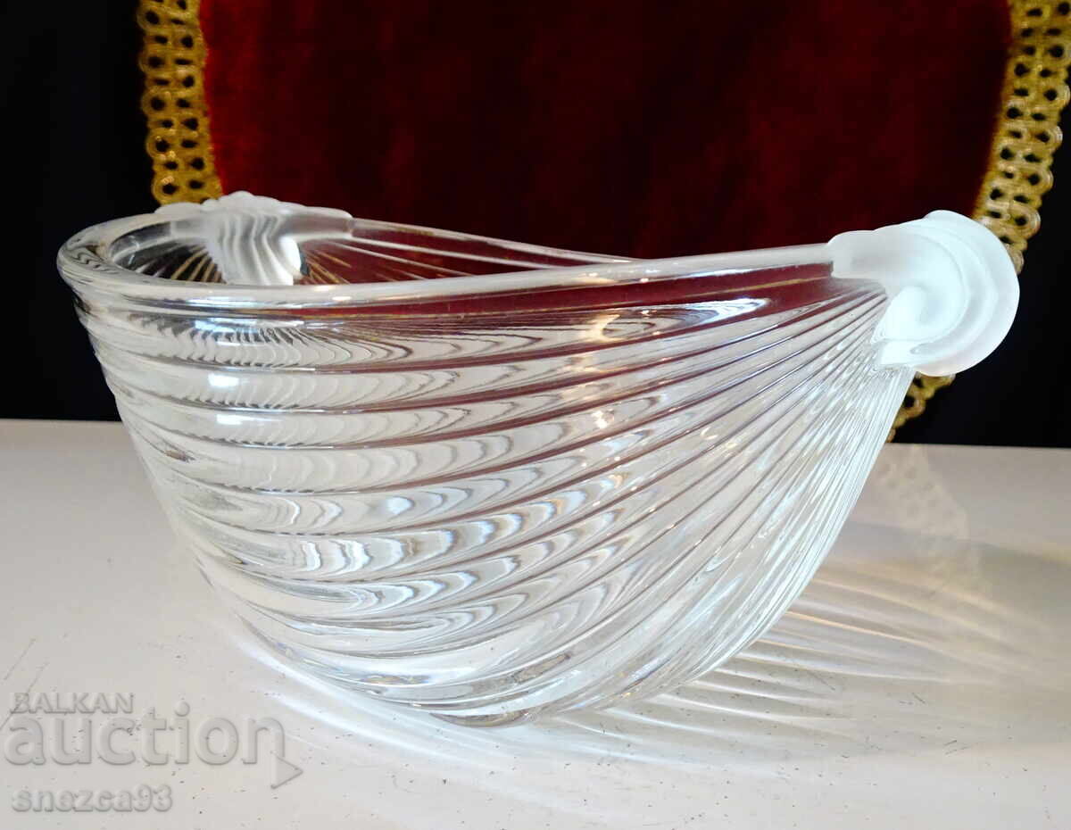 Crystal Serving Bowl VTG Mikasa